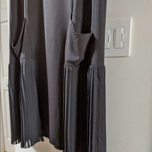 ELM by Matthildur A-Line Sleeveless Midi Black Dress L NWOT - Picture 6 of 16